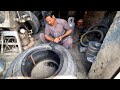 Amazing Technique Of Repairing A Hard Impact Sidewall Truck Tire| Amazing Technique|