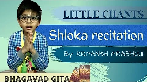 6-years old kid recite Bhagavad-Gita shloka