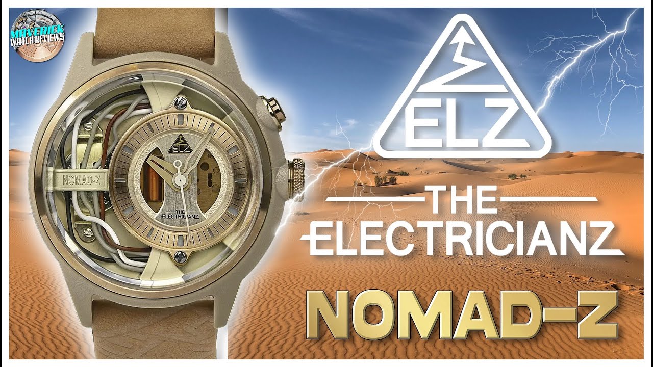 Montre The ElectricianZ The Nomad Z - Quartz Acier - Bracelet Cuir Beige (Neuf)