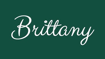 Learn how to Sign the Name Brittany Stylishly in Cursive Writing