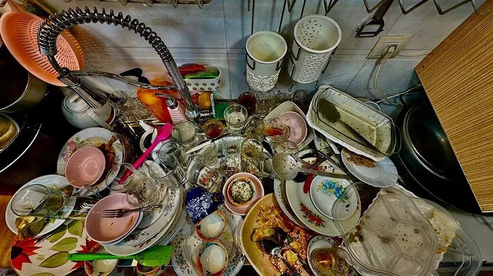 Relaxing Dishwashing – ASMR | Deep Cleaning Dirty Dishes | No Talking