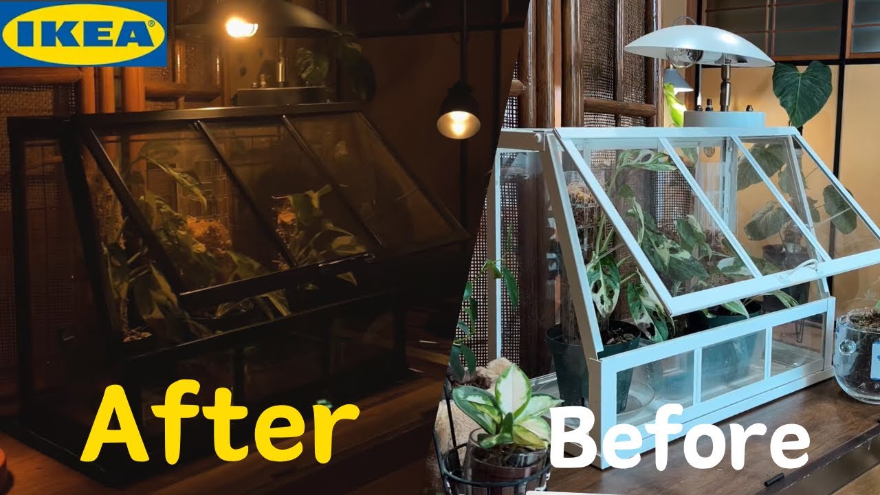 DIY IKEA AKERBAR remake from white to black - YouTube