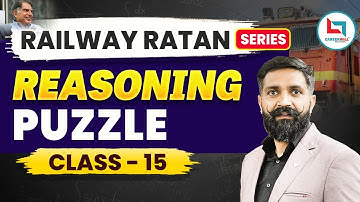 Railway Ratan Series | Railway Reasoning | Puzzle | #14 |  Reasoning By Arun Sir