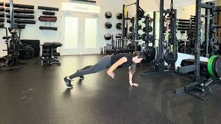 Plank Alternating Ts