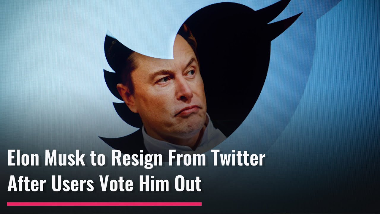 Elon Musk to Resign From Twitter After Users Vote Him Out
