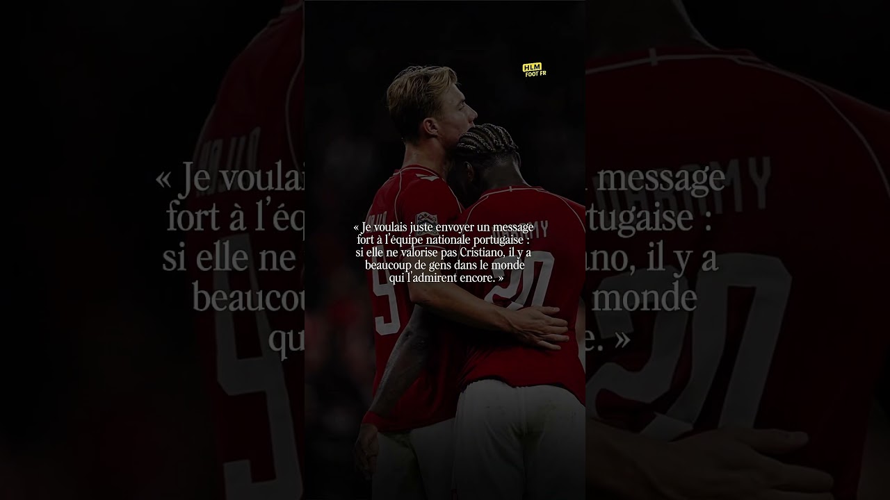 Højlund dément une déclaration visant la sélection portugaise et Cristiano Ronaldo.