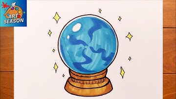 How to Draw a Magic Crystal Ball