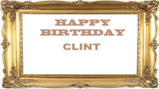 Clint   Birthday Postcards & Postales - Happy Birthday