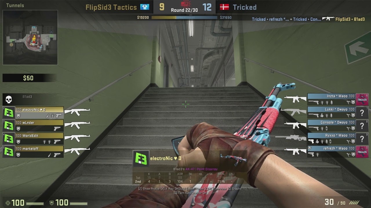 Flipsid3 Electronic 1v5 ACE CLUTCH vs Tricked @ WCA 2017 Qualifier