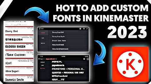 How To Add Custom Fonts In KineMaster-Without Any App | KineMaster Me Font Kaise Add Kare 2023