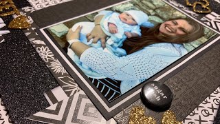 *REAL TIME* Scrapbooking Process Video #105 : “Sweet Baptism”