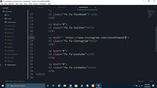 Create Footer With Social Media Icons U0026 Links In Html Css In Hindi