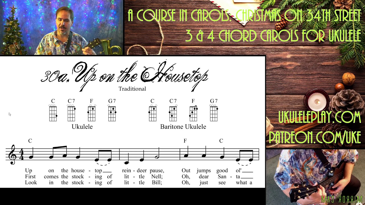 kemikalier at se Ordinere Up on the Housetop : Complete Ukulele Sing-along & Tutorial