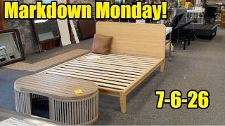 It's Markdown Monday at The Lucky Penny!  Markdowns on Scratch & Dent Furniture & Appliances!