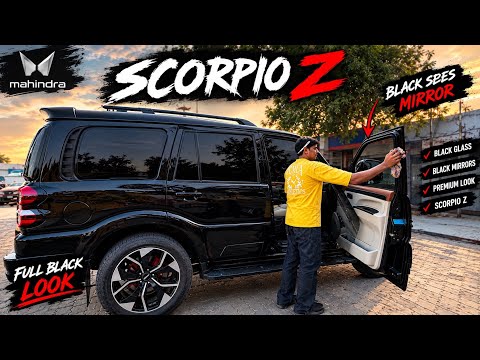 Scorpio black सीसे done✅|most demanded modification✌️|