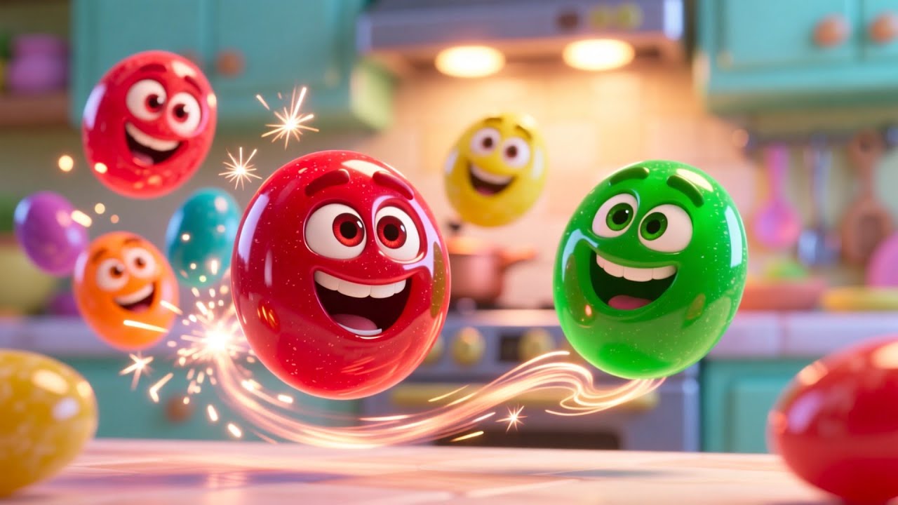 Jumping Jellybean Tune 🍬🎵 | Fun Kids Learning Video | Preschool Educational Adventure