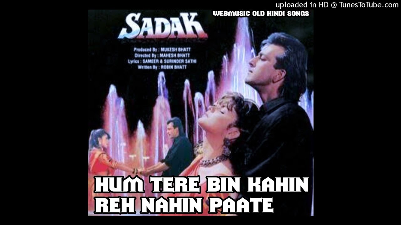 Hum Tere Bin Kahin Reh Nahin Paate --  Sadak -- Webmusic Old Hindi songs