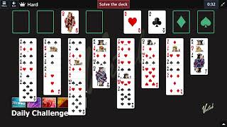 Microsoft Solitaire Collection | Daily Challenge January 12th 2023 | FreeCell Hard