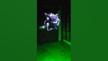 Pokemon AI Gengar Hologram Projected On A HazeDisplay Fog Machine
