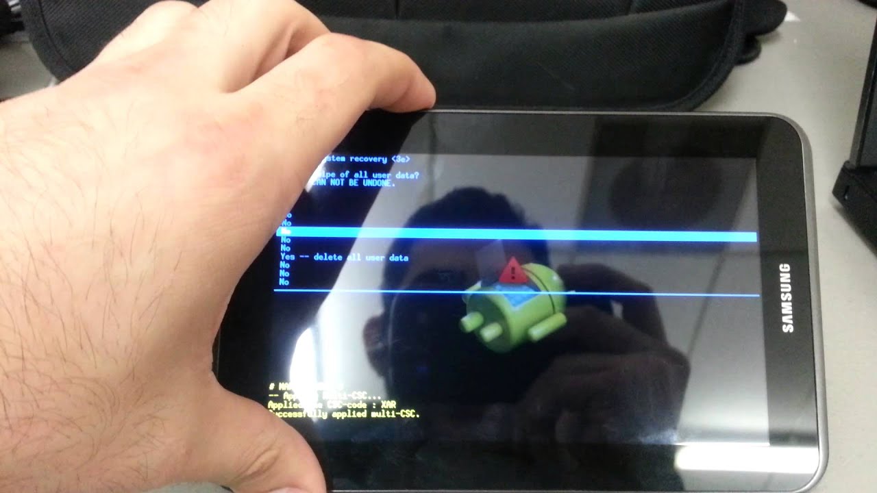 Samsung Galaxy Tab Reset