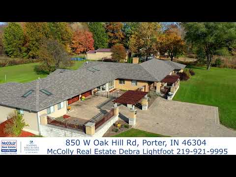 850 W Oak Hill Rd, Porter, IN home video tour