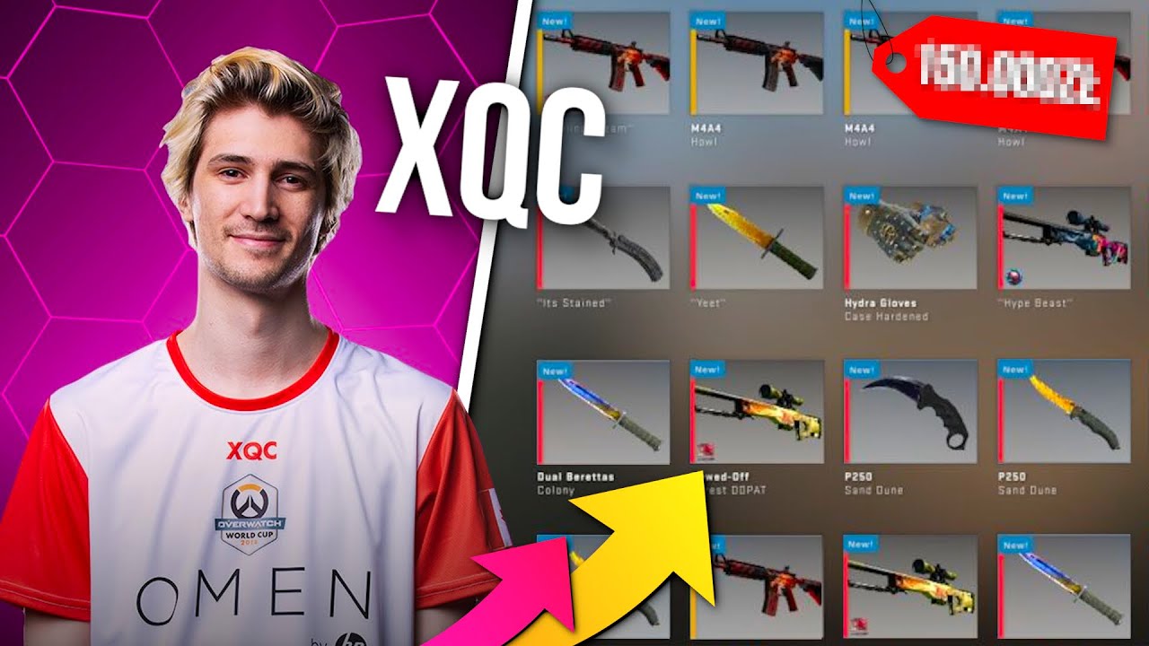 ILE WARTY JEST EKWIPUNEK XQC W CS:GO?! - YouTube