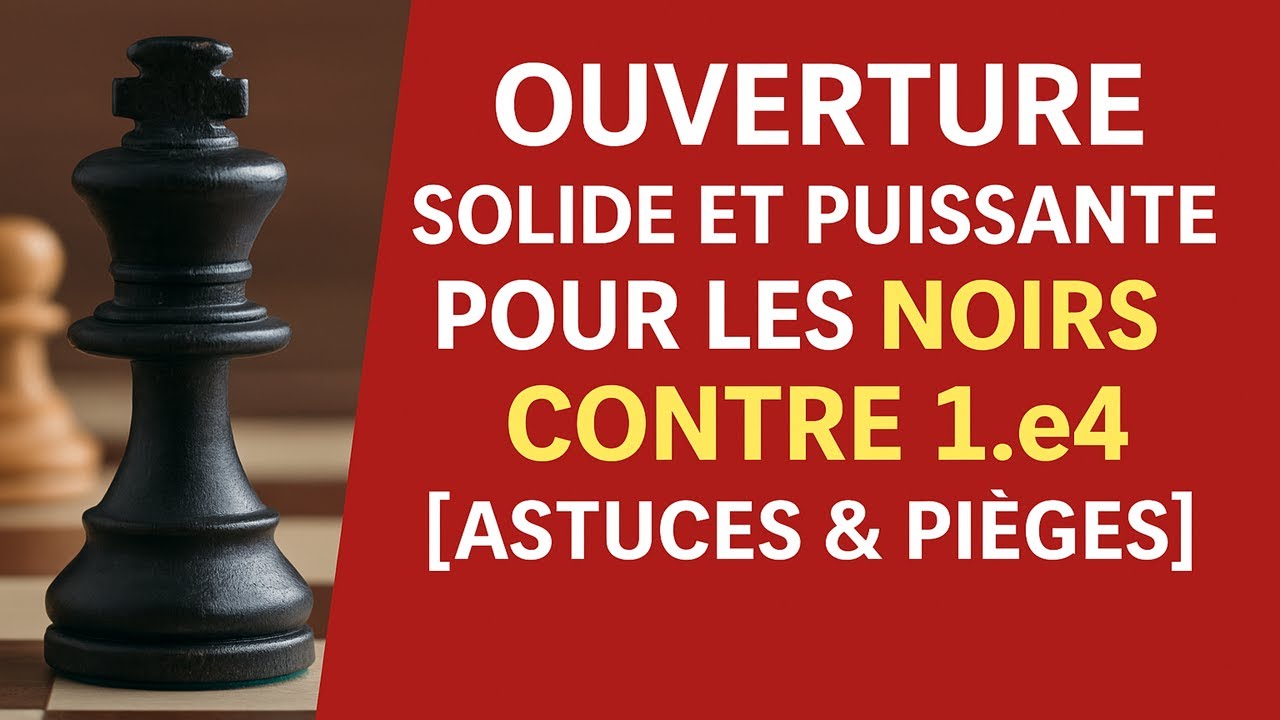 Ouverture Solide et Puissante pour les Noirs contre 1.e4 [Astuces & Pièges]