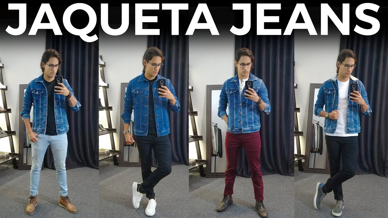 moda jaqueta jeans masculina