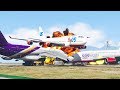Most Terrible Crash In The Airport From Huge Airplanes (HD) | GTA 5