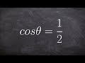 Evaluate for theta between 0 and 2pi