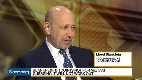 Goldman CEO Says If Bitcoin Works, 