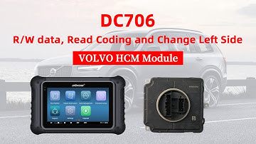 DC706-VOLVO HCM Module Read and Write data, Read Coding and Change Left Side By Bench