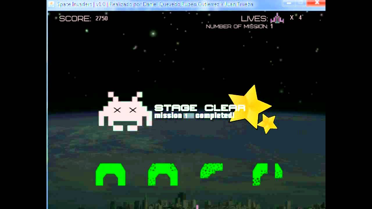 Space Invaders V1.0 Juego Java - YouTube