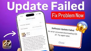 iOS 27 RC - How to Fix Software Update Failed - Fix iOS 27 Downloading Error - Fix Problem Now screenshot 5