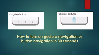 How to turn on #gesture navigation and #button navigation in 30 seconds screenshot 5