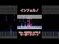 インフェルノ / Mrs. GREEN APPLE - キーボードパート【フルは概要欄から】