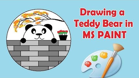 Drawing  Teddy Bear in Ms Paint | #mspaint #mspaintdrawing #teddybear ##teddybeardrawing