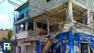 Entramos en una casa que resistió, a duras penas, el terremoto de 7.1 grados en México