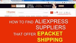 How to find Aliexpress Suppliers that offer ePacket Shipping screenshot 3