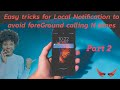 Easy trick for Local Notification to avoid forgroundEvent calling multiple times #reactnative