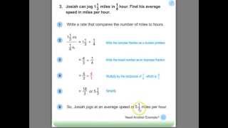 Unit rates with complex fractions: Lesson 19