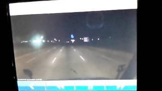 Dash cam footage deer gets destroyed