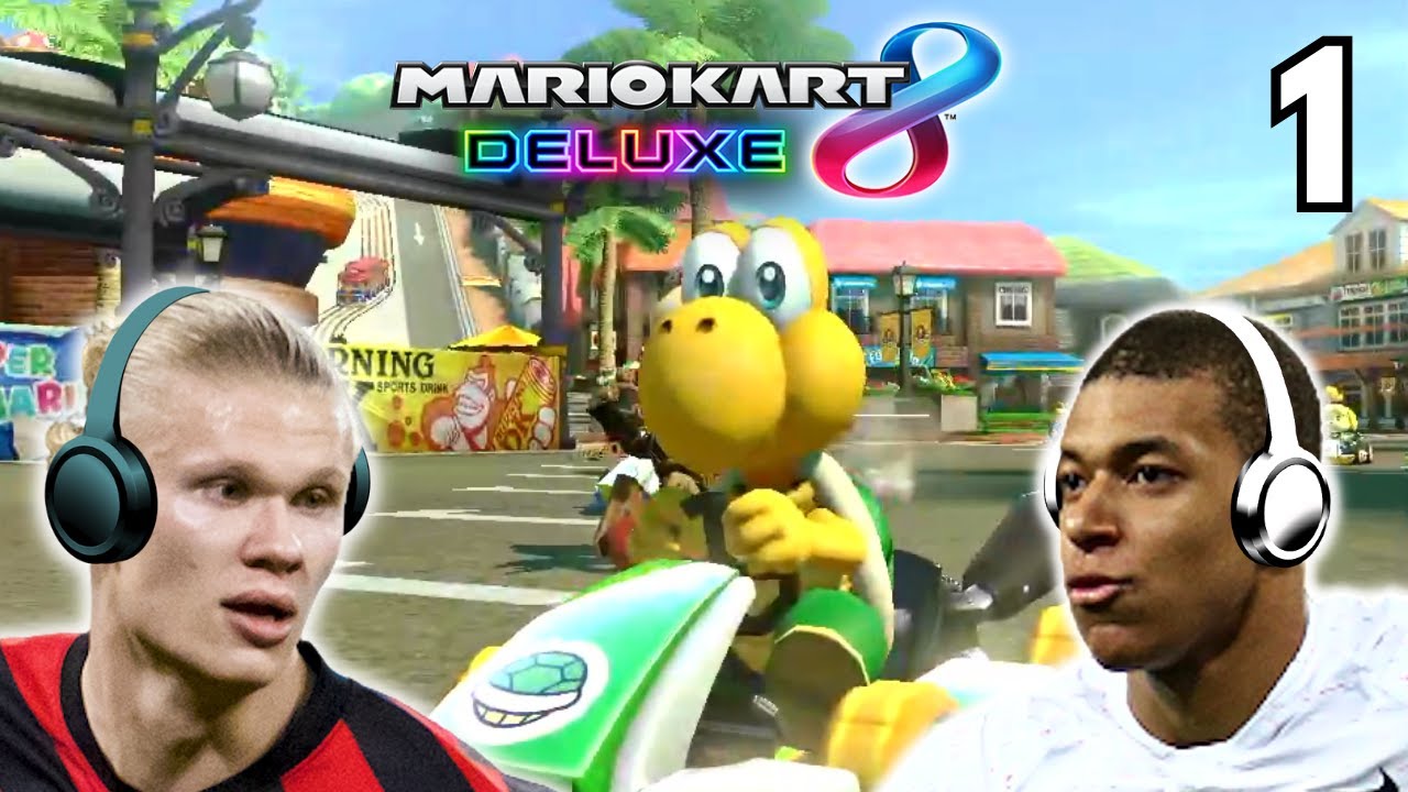 Haaland & Mbappé play MARIO KART!
