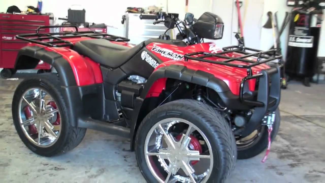 Big Rims ATV Honda YouTube