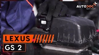 Mass air flow sensor installation LEXUS GS: video manual