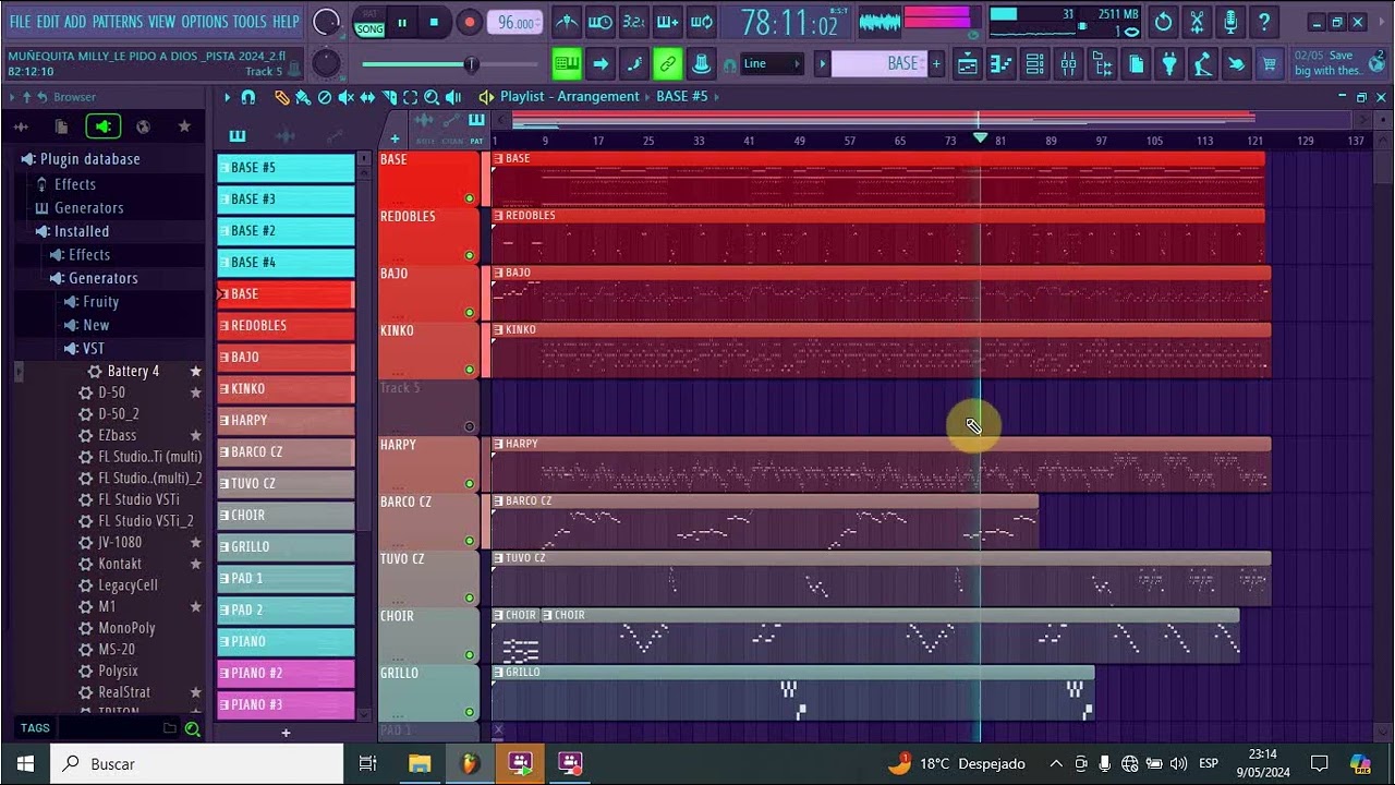 Muñequita Milly _Le pido a dios (Pista Musical) 2024