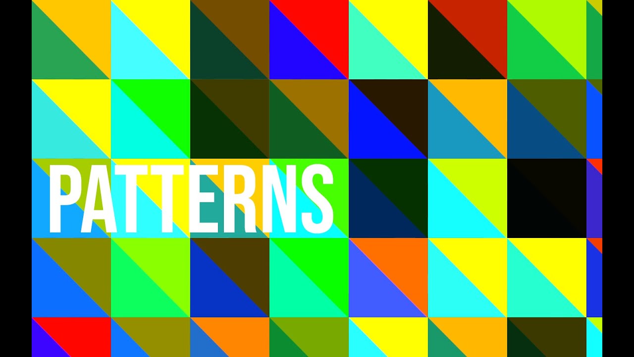 Triangular Patterns For Photoshop For Beginners - YouTube
