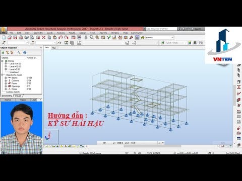 Phần Mềm Kết Cấu Nhà Thép - Học kết cấu XDDD & CN - Bài 2 : Mô hình Autodesk Robot RSAP (KC Bê tông cốt thép)