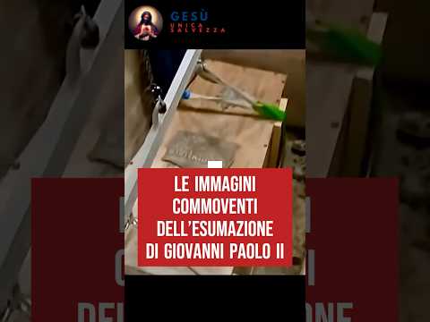 Video Le immagini commoventi dell’esumazione di Giovanni Paolo II #giovannipaoloii #papa
