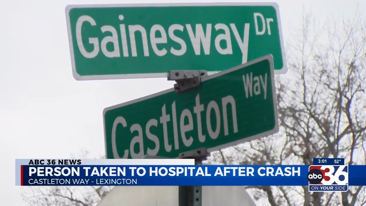 112023 Person taken to hospital after crash - YouTube